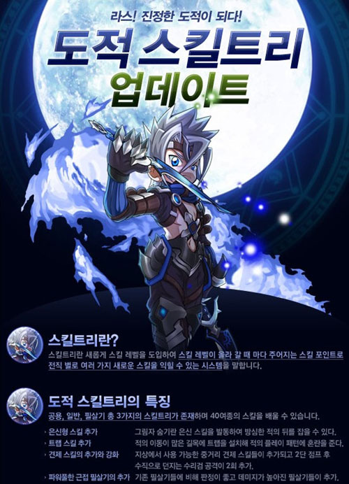 그랜드체이스, 도적스킬트리 업데이트