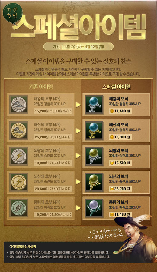 대항해시대 온라인, 신규 아이템 공개와 ‘스페셜 아이템 이벤트’