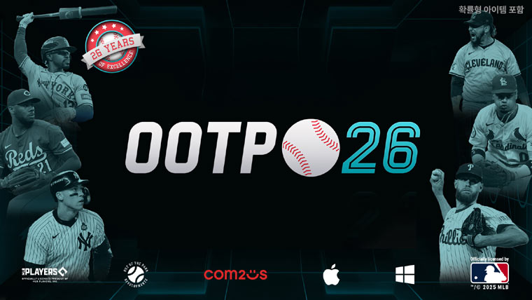 컴투스, 글로벌 야구 매니지먼트 게임 ‘OOTP 26’ 출시… 시리즈 최초 WBC 대회 등장! 본문 이미지