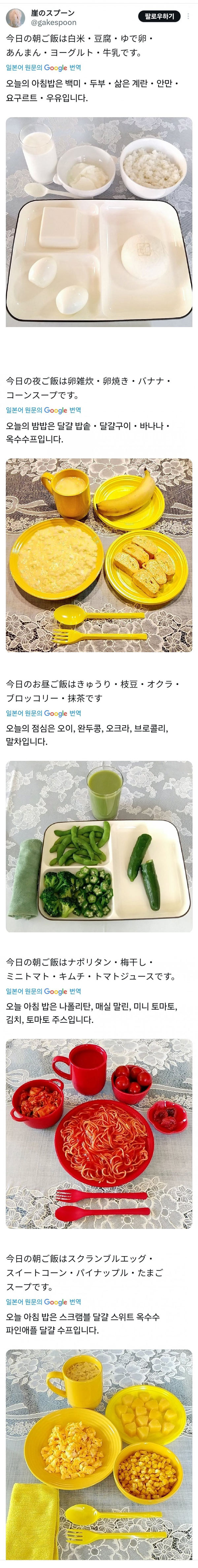 단색 식단 | 인스티즈